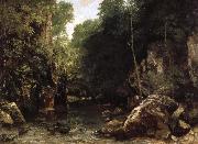 Gustave Courbet The Shaded Stream oil painting reproduction